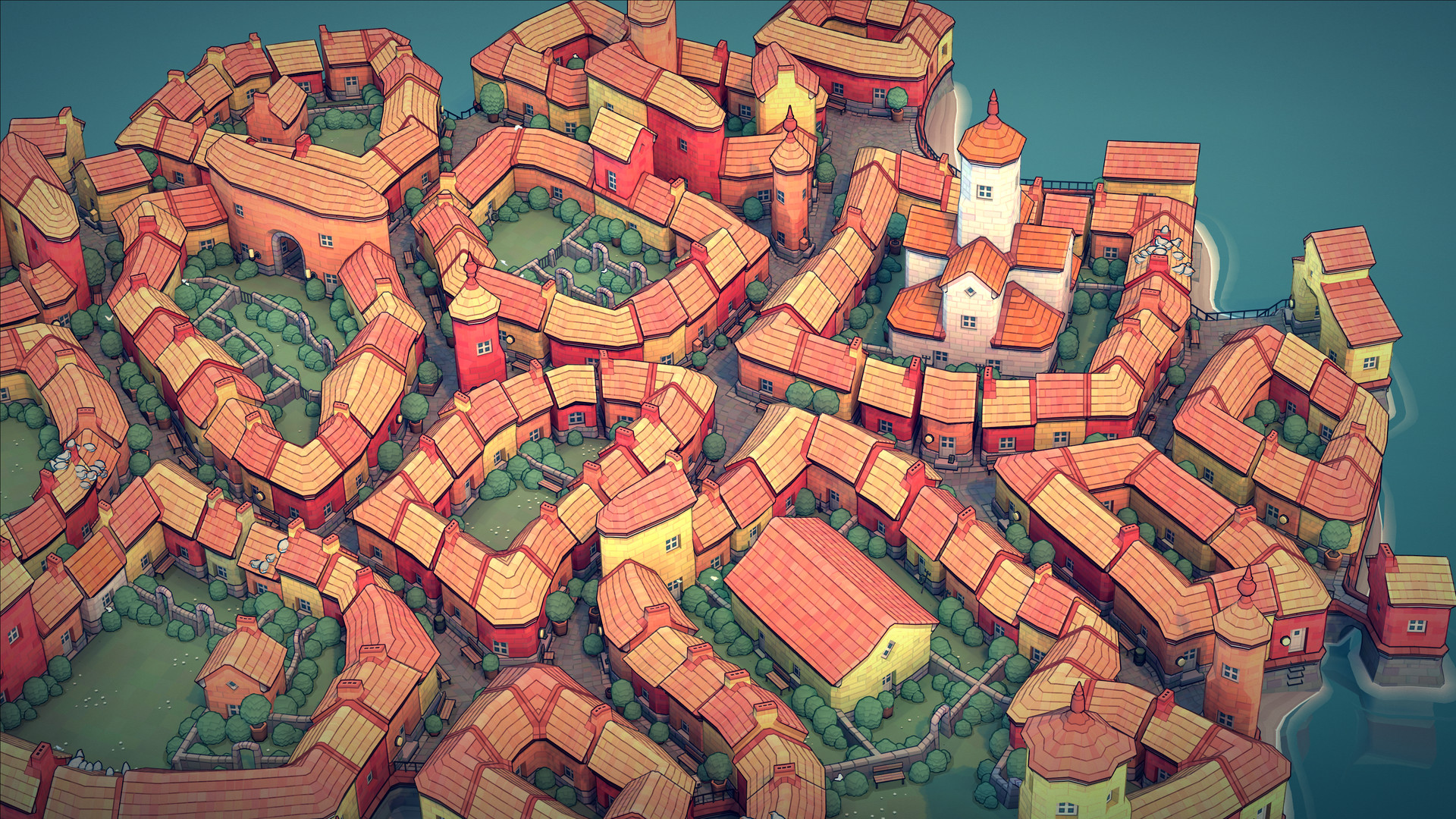 城镇叠叠乐全DLC+本体|steam正版游戏激活入库|Townscaper